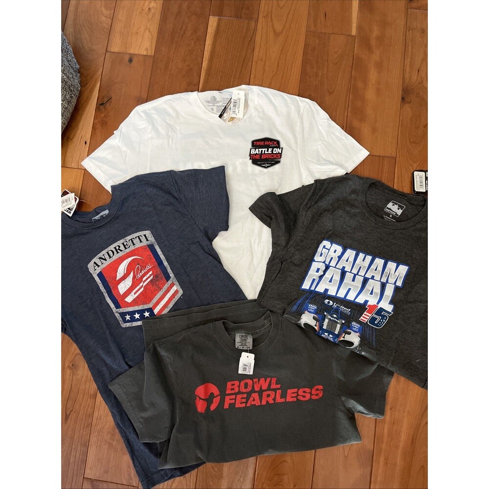 Indy 500 Racing Tshirt Bowling Bundle Of 4 Size Small Men's NWT Racing
